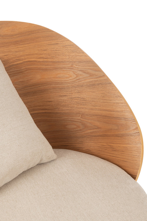 J-Line stoel Lone - multiplex/metaal - naturel/beige