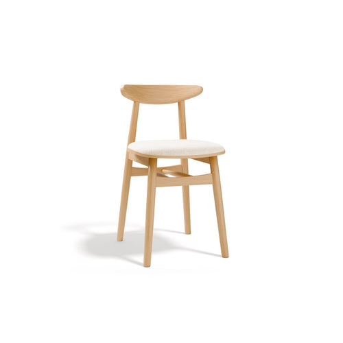 Set van 2 stoelen Bony structurele stof wit - 47x42x80cm