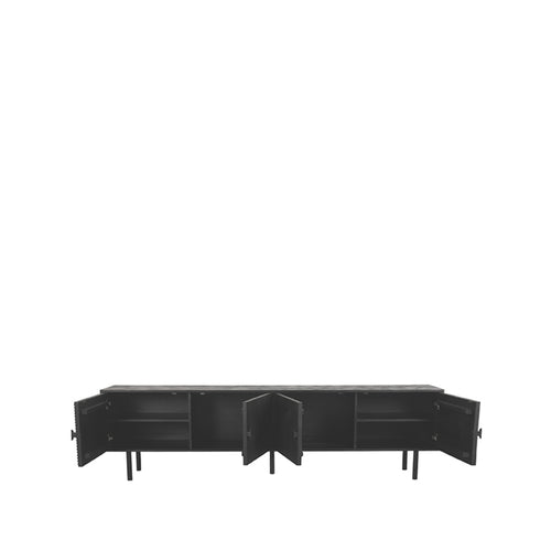 LABEL51 Tv-meubel Cotia - Zwart Mangohout - 220x40x60cm