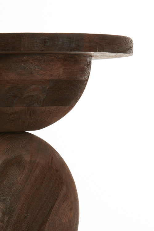 Light & Living bijzettafel MIRTO - Ø40x50cm - bruin - vtwonen shop