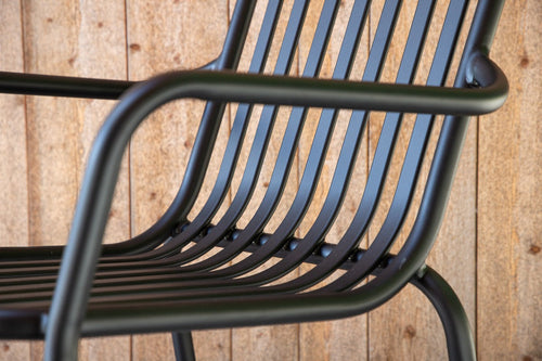 Rebellenclub Tuinstoel Electra - Set van 2 - Zwart Ê