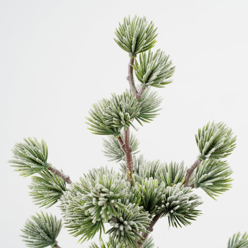 House of Seasons Kunstkerstboom in Jute - H45 x Ø23 cm - Groen Frosted