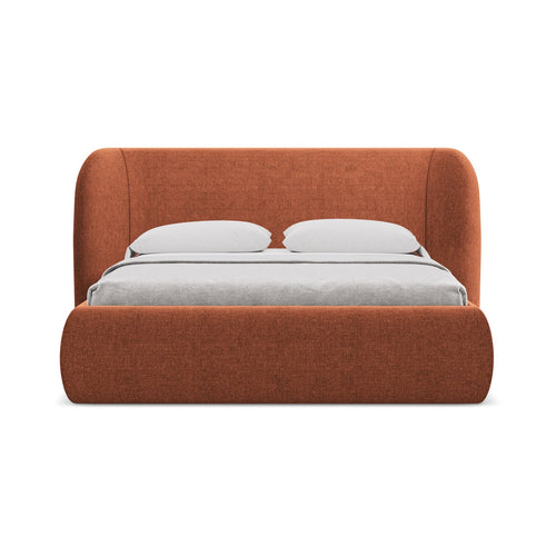 LaMiaSofa Bed met opbergruimte Trieste - Chenille - Terracotta - 230x215x110