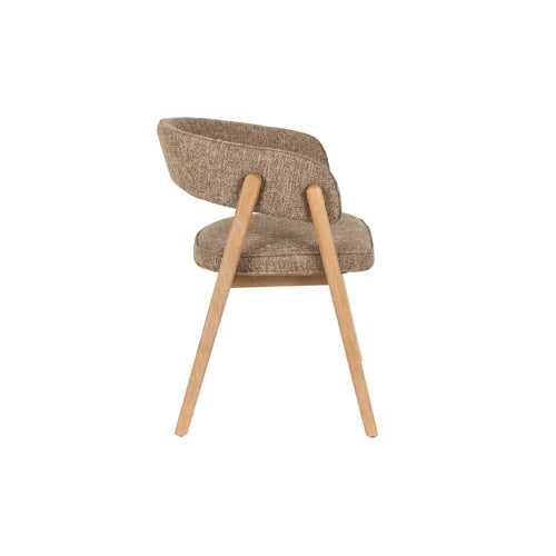 Zuiver Bright Eetkamerstoel Armleuning Bruin - vtwonen shop