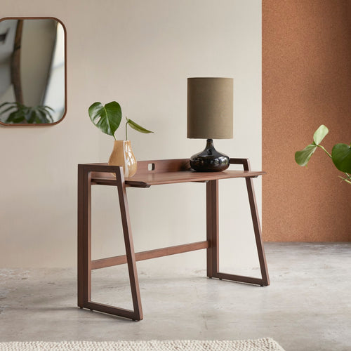 Tikamoon Vouwbureau van donker massief teakhout - Bruin - vtwonen shop