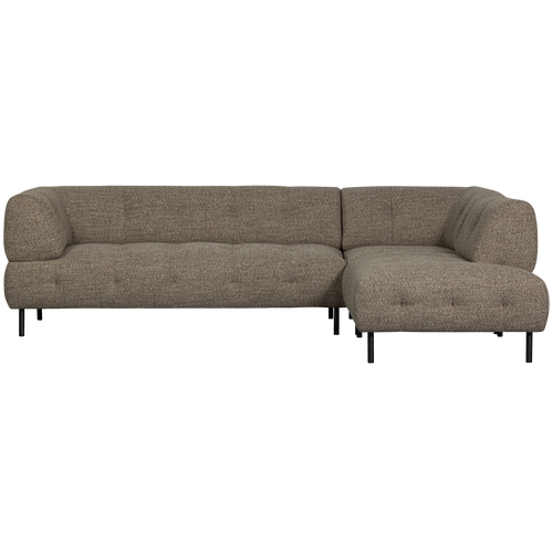 WOOOD hoekbank rechts Lloyd - Polyester - Donkerbruin - 77x267x91/205 - vtwonen shop