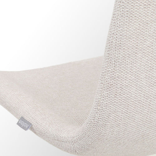Nolon Noa-Fé Eetkamerstoel Beige - Stof - Zwart Onderstel