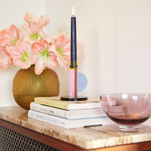 Hübsch kandelaar Astro - kristal - ø10xh14cm - vtwonen shop