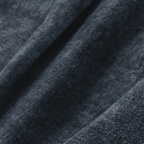 Premium Interiors - Rechthoekige hoekbank COCOON - gewaafd fluweel minerale blauw 230cm