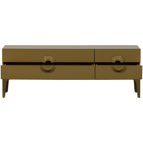 WOOOD tv meubel Merge - Eucalyptus hout - Honinggeel - 57x160x44 - vtwonen shop