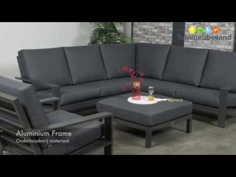 Garden Impressions loungeset Coba donker grijs 4-delig - vtwonen shop