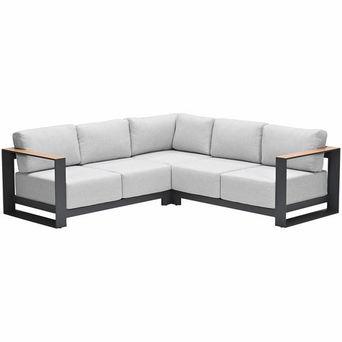 Garden Impressions loungebank Malakka - light teak look 3-delig - vtwonen shop