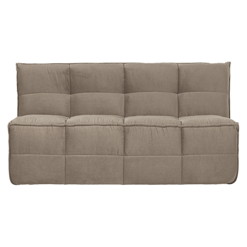 vtwonen Eetbankje Met Rugleuning 164cm Cluster - Velvet - Warm Taupe - 86x164x75