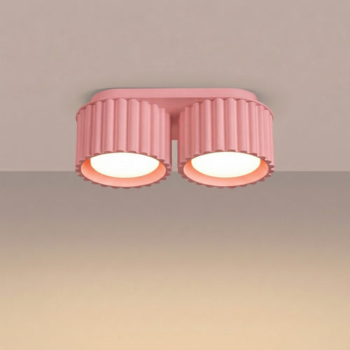 Sollux Lighting Plafondlamp AURA 2 roze Gx53 - 21x10x8cm