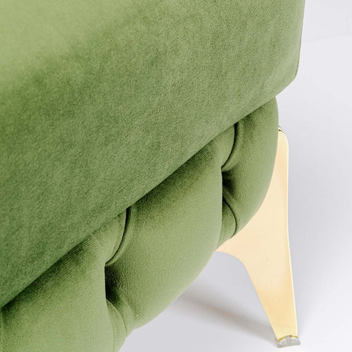Kare Design Kruk Bellissima fluweel groen