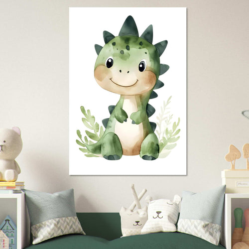 Artfulprints  Baby dino   poster A4 21x29.7 cm - vtwonen shop