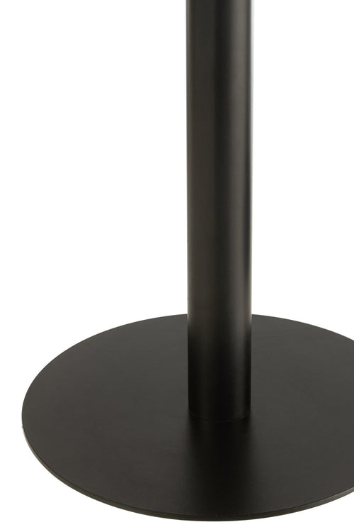 J-Line bijzettafel Rond - metaal - zwart - 2 stuks