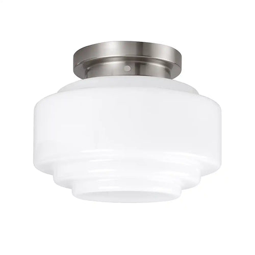 Highlight plafondlamp Deco - 1 lichts - 24  x 19.5   cm - mat chroom wit