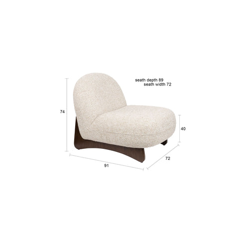 Dutchbone Loom Fauteuil Beige