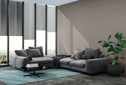 Livingwalls behang geschilderd effect warm grijs - 53 cm x 10.05 m - AS-374181