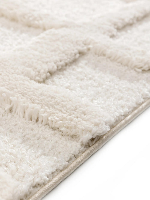 benuta shaggy vloerkleed Tibo - crème - 120x170 cm