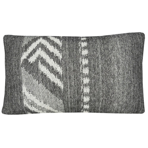 Malagoon kussen Mochica decostripe - anthraciet - 35x60cm