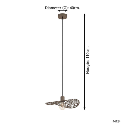 EGLO hanglamp Swaby - Ø 40 cm - brons - vtwonen shop