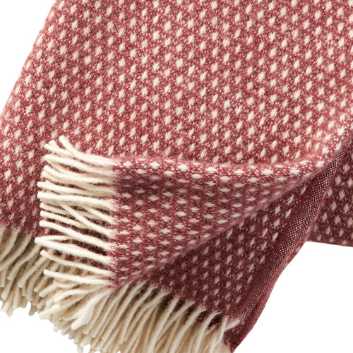 Klippan 100% wollen deken - Knut - rose browm - 130x200cm