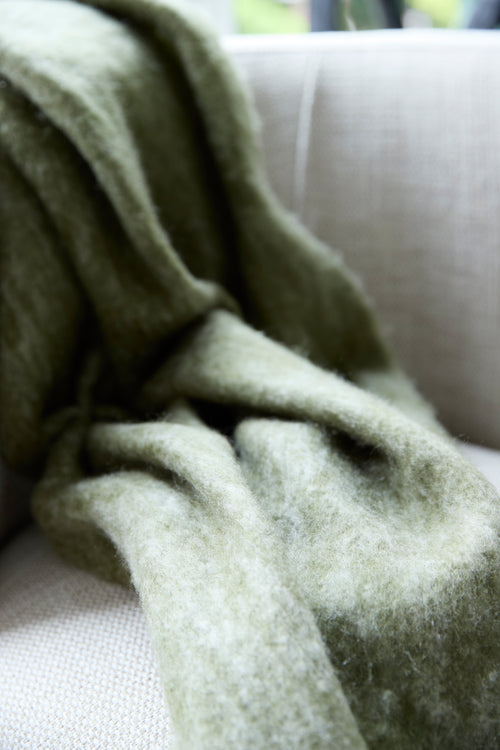 Light & Living plaid GUADA - 170x130x0.5cm - groen