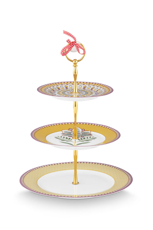 Pip Studio Etagere 3 laags - Lily&Lotus - Geel