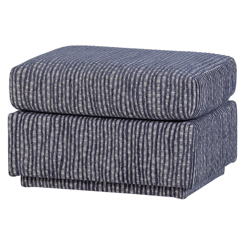 WOOOD hocker dessin Lou - Geweven Stof - Grijsblauw - 40x60x50