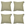 Madison sierkussen Madison Home - multikleur - 45x45x10cm - set van 4