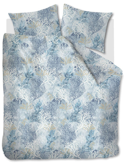 Riviera Maison dekbedovertrek Calm Coral - 240x200/220 cm - blauw - vtwonen shop