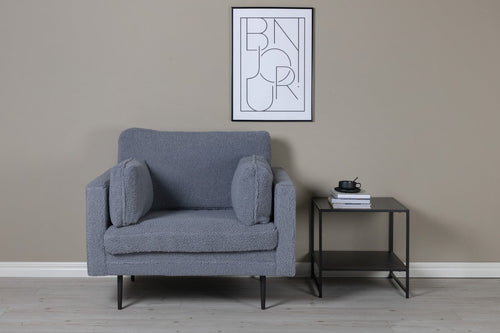 BRAM Fauteuil Renzo - Grijs Teddy