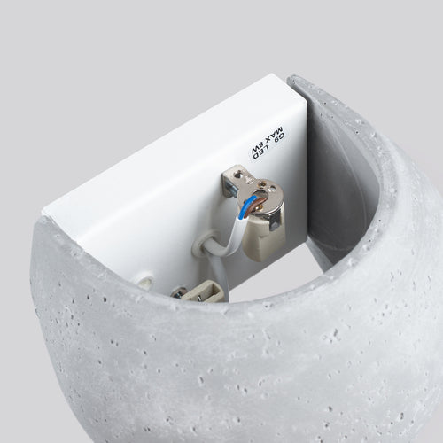 Sollux Lighting Wandlamp GLOBE beton - 18x14x14cm