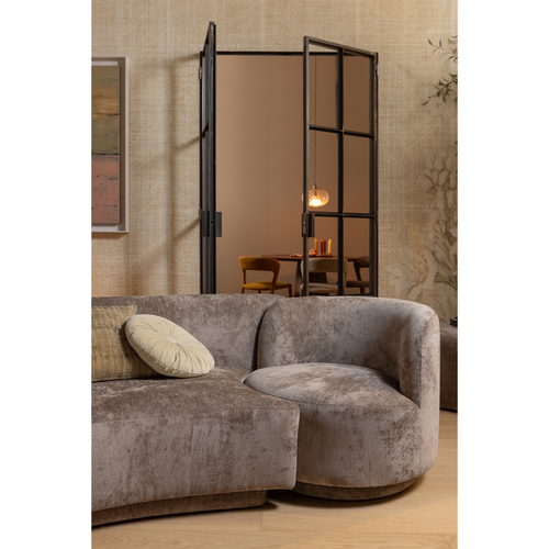 WOOOD bank Combi-Popular - Chenille - Taupe - 72x370x97 - vtwonen shop