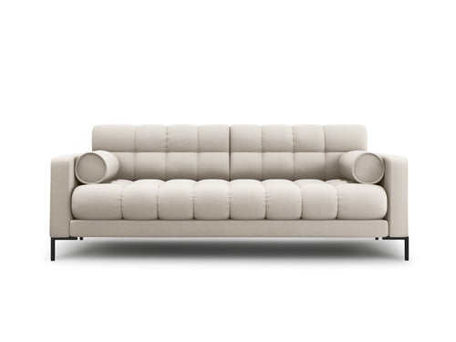 Cosmopolitan Design Bank Bali 3-zits, structurele stof, beige - 96x177x75cm
