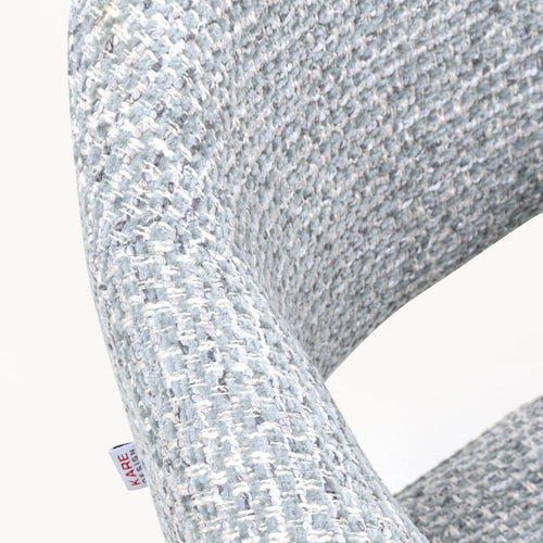 Kare Design Stoel met armleuningen Jonte blauw