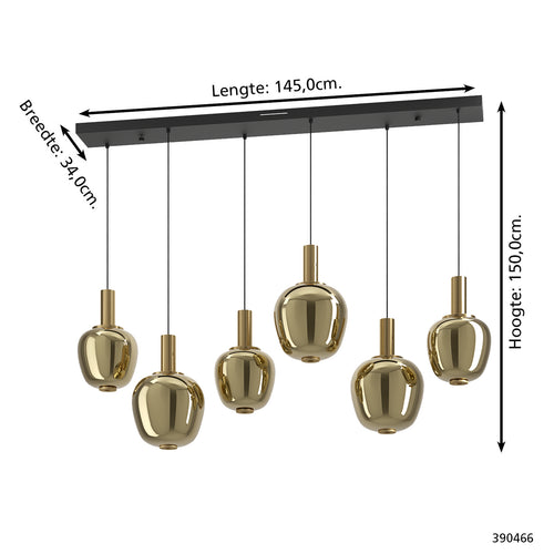 Stars of Light hanglamp Fruitera - goud