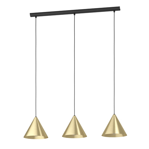 EGLO hanglamp Narices - e27 - 92 cm - zwart/goud - vtwonen shop