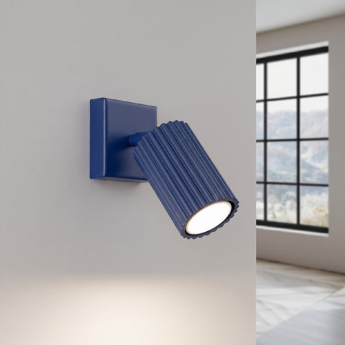 Sollux Lighting Wandlamp KARBON ultramarijn - 8x16x16cm