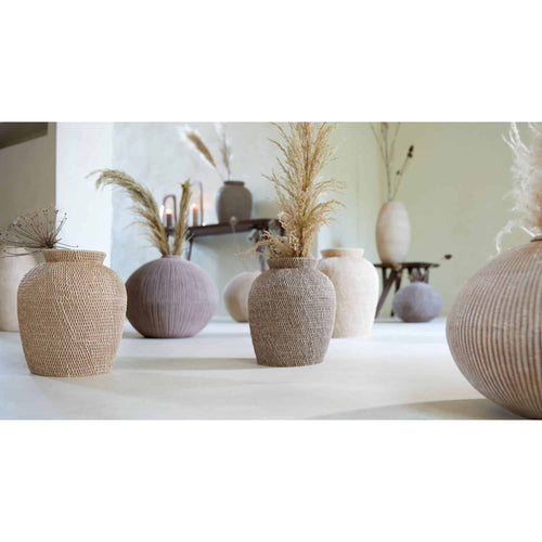 Light & Living vaas Valerie - bruin - Ø35cm - vtwonen shop