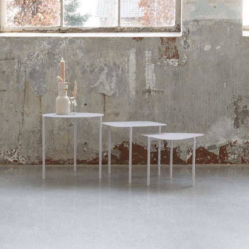 Spinder Design bijzettafel Do-Re-Mi - Grijs - Set van 3
