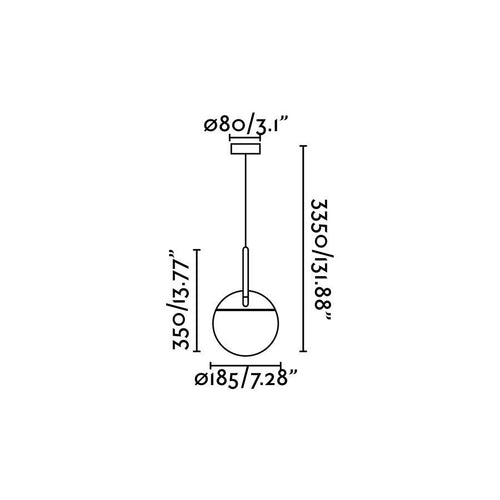 Faro Mine - 1 Light Globe Ceiling Hanglamp Hout, Donkergrijs, E27