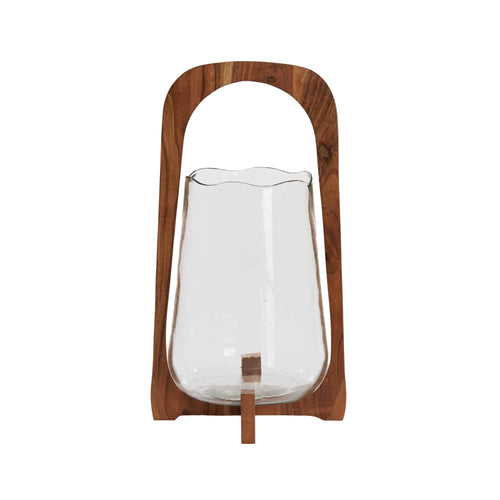 Light & Living windlicht Anosy - bruin - Ø26cm