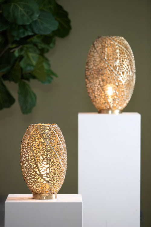 Light & Living tafellamp SINULA - Ø24x40cm - goud - vtwonen shop