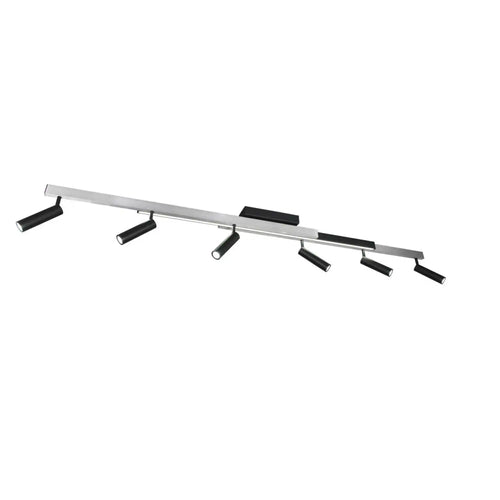 Trio Leuchten plafondlamp Zeno - 7 lichts -  180  x 8.5   cm - aluminium