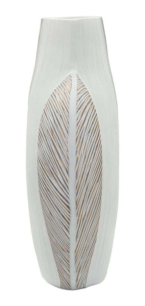 Mauro Ferretti vaas - 35x13,5x37,5 cm - wit