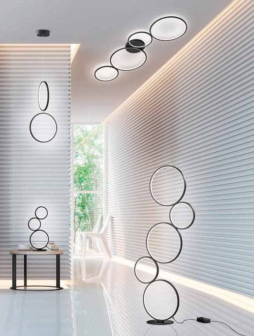 Trio Rondo Plafondlamp - LED Stepdim - 3000K - Zwart