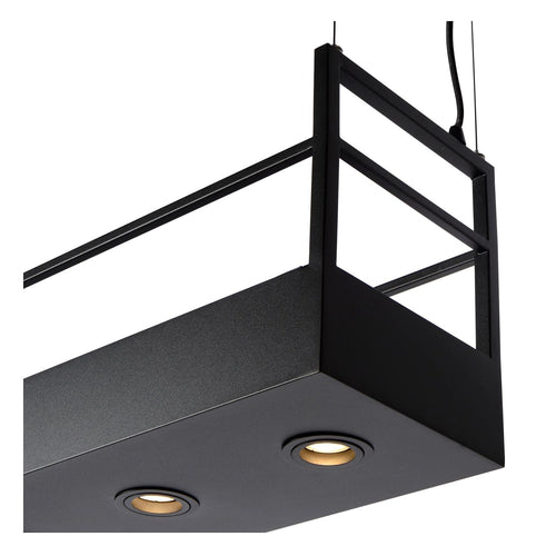 Lucide hanglamp MIRAVELLE - 6xGU10 - Zwart - vtwonen shop